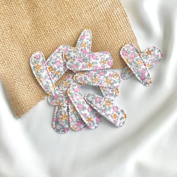 Snap Hair Clips - Floral Scribbles