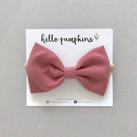 Classic Bow - Dusty Rose