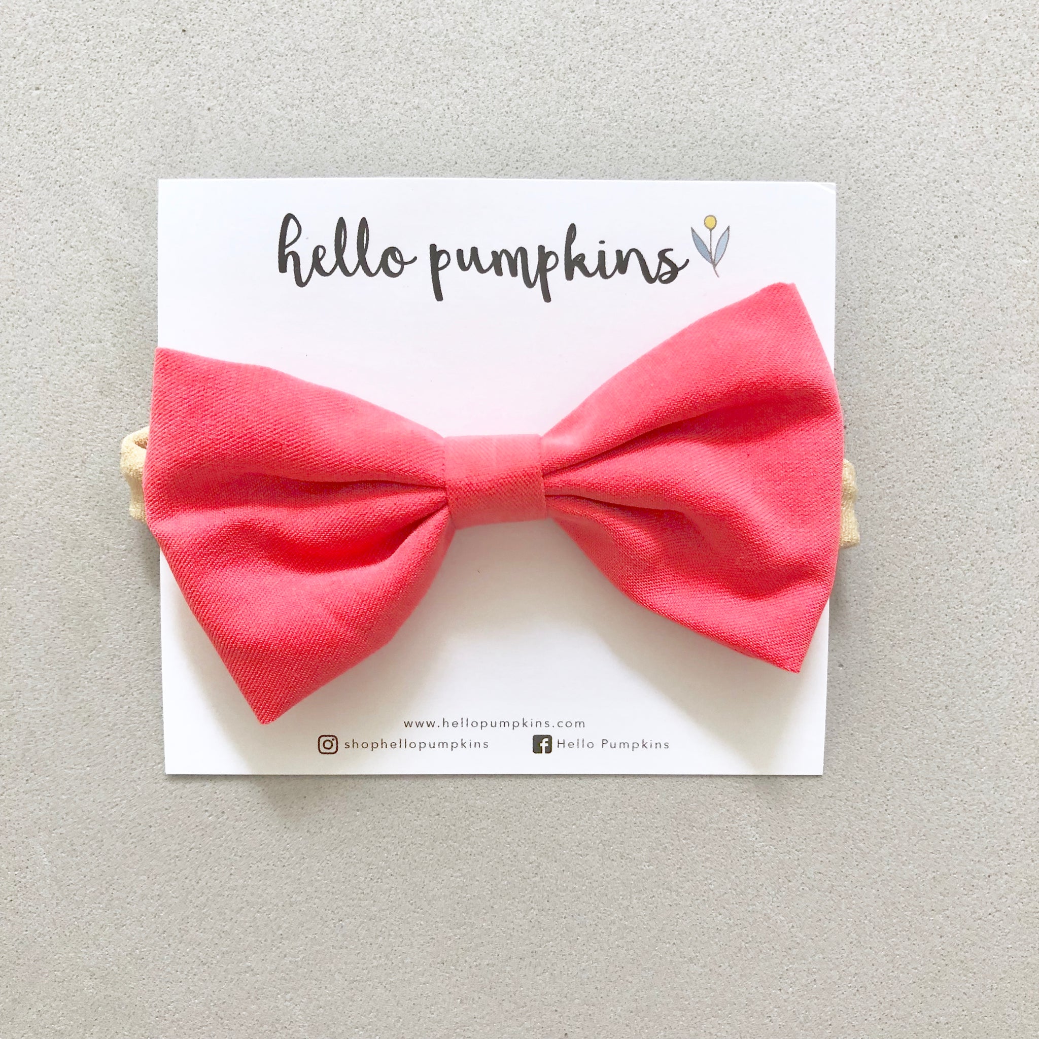 Classic Bow - Coral