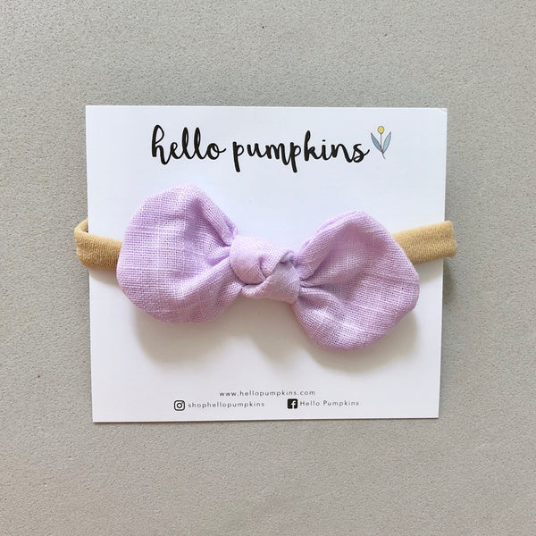 Little Mousey Bow Headband - Lilac