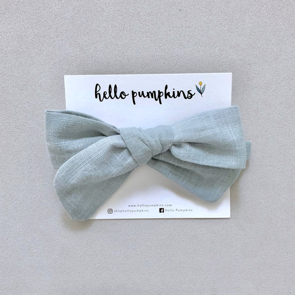 Fay Linen Bow - Sage