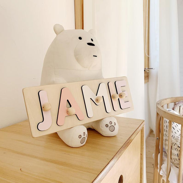Baby Name Board in Sweet Colours
