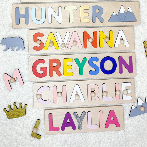 Baby Name Board in Sweet Colours