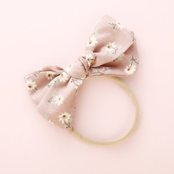 Daisy Dream Bow Headband - Cantaloupe