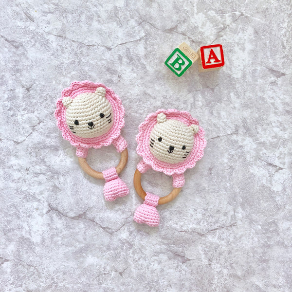 Baby Merlion Rattle - Pink