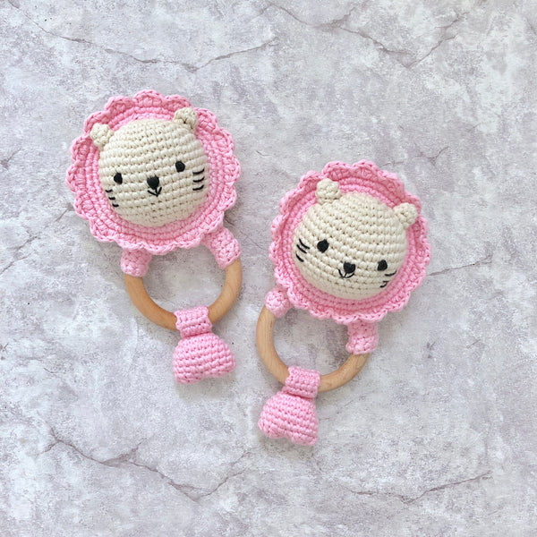 Baby Merlion Rattle - Pink